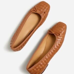 Madewell Annelise Brown Woven Flats size 11.